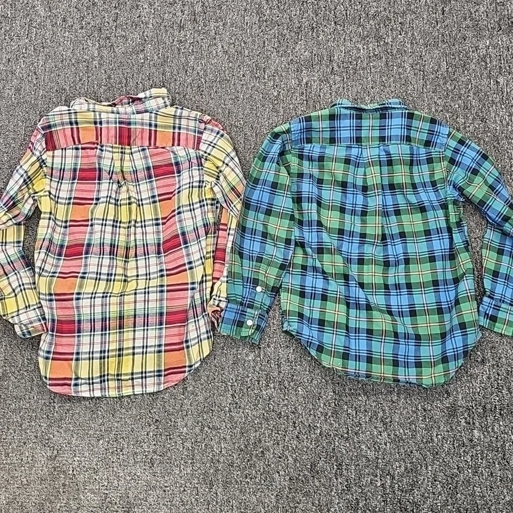 Ralph Lauren Boys Plaid Button Up Long Sleeve Size 6